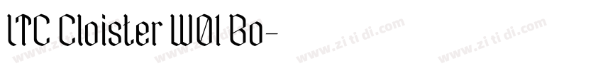 LTC Cloister W01 Bo字体转换 LTC Cloister W01 Bo字体转换